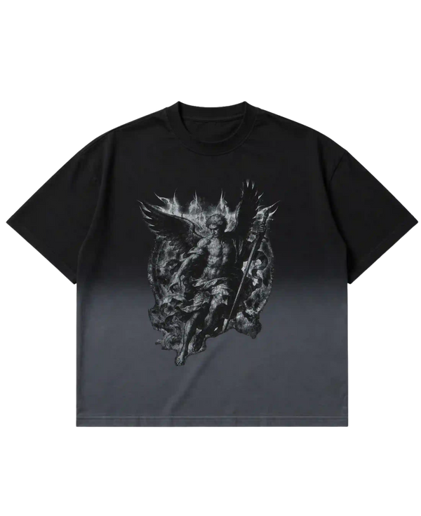 Black Ombre Wash Tshirt