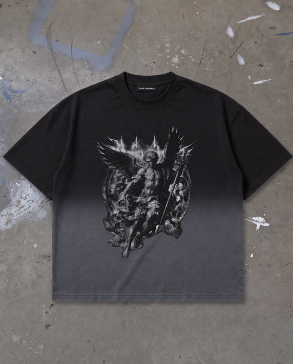 Black Ombre Wash Tshirt
