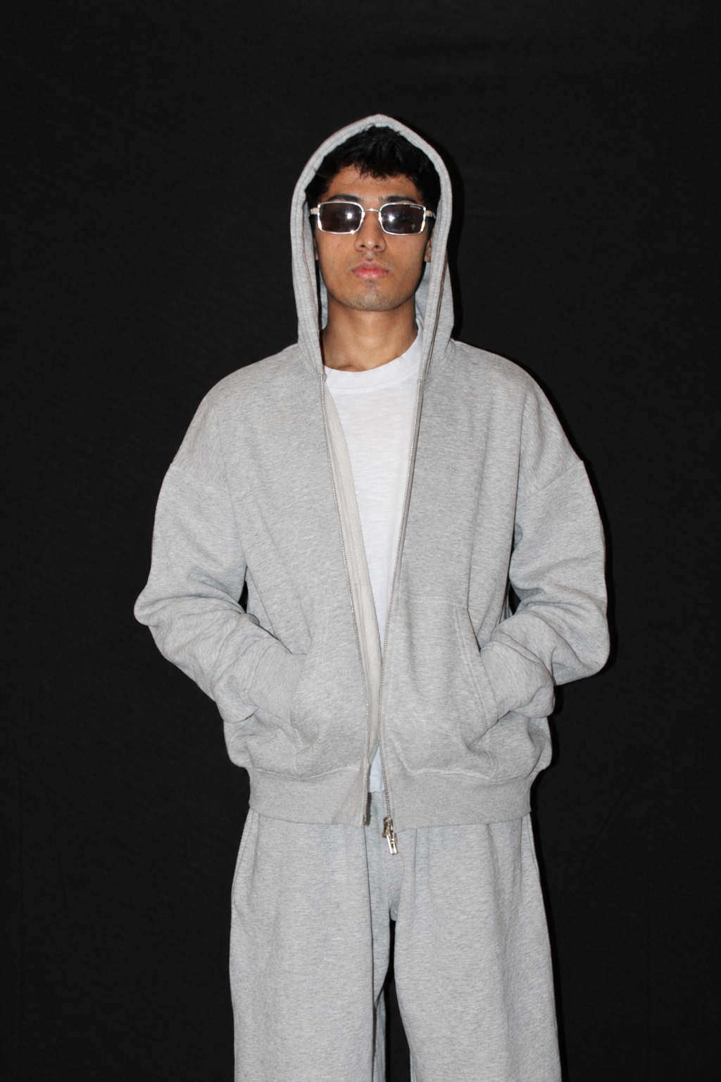 Grey Boxy Double Zipper-01