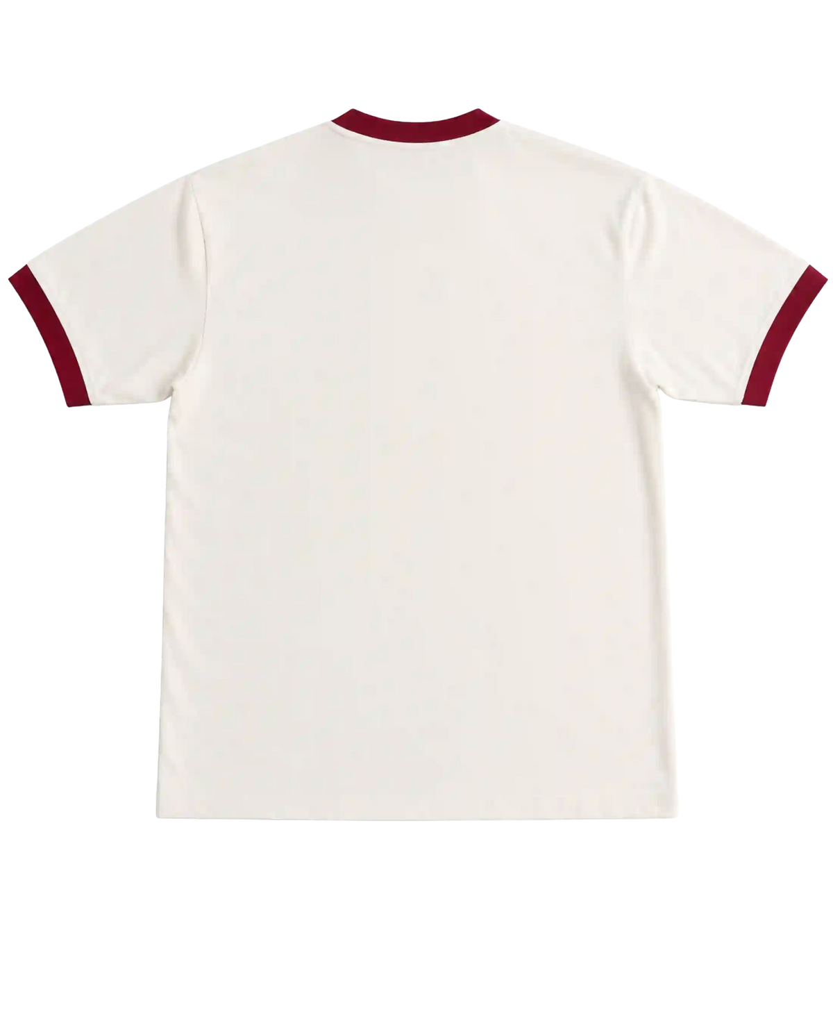 RINGER TSHIRT -OFF WHITE AND MAROON