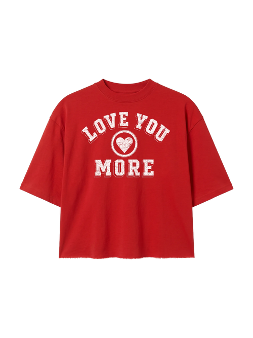 Crimson Red Boxy Tshirt