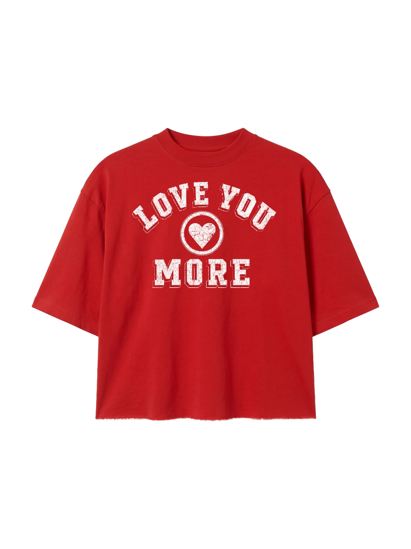 Crimson Red Boxy Tshirt