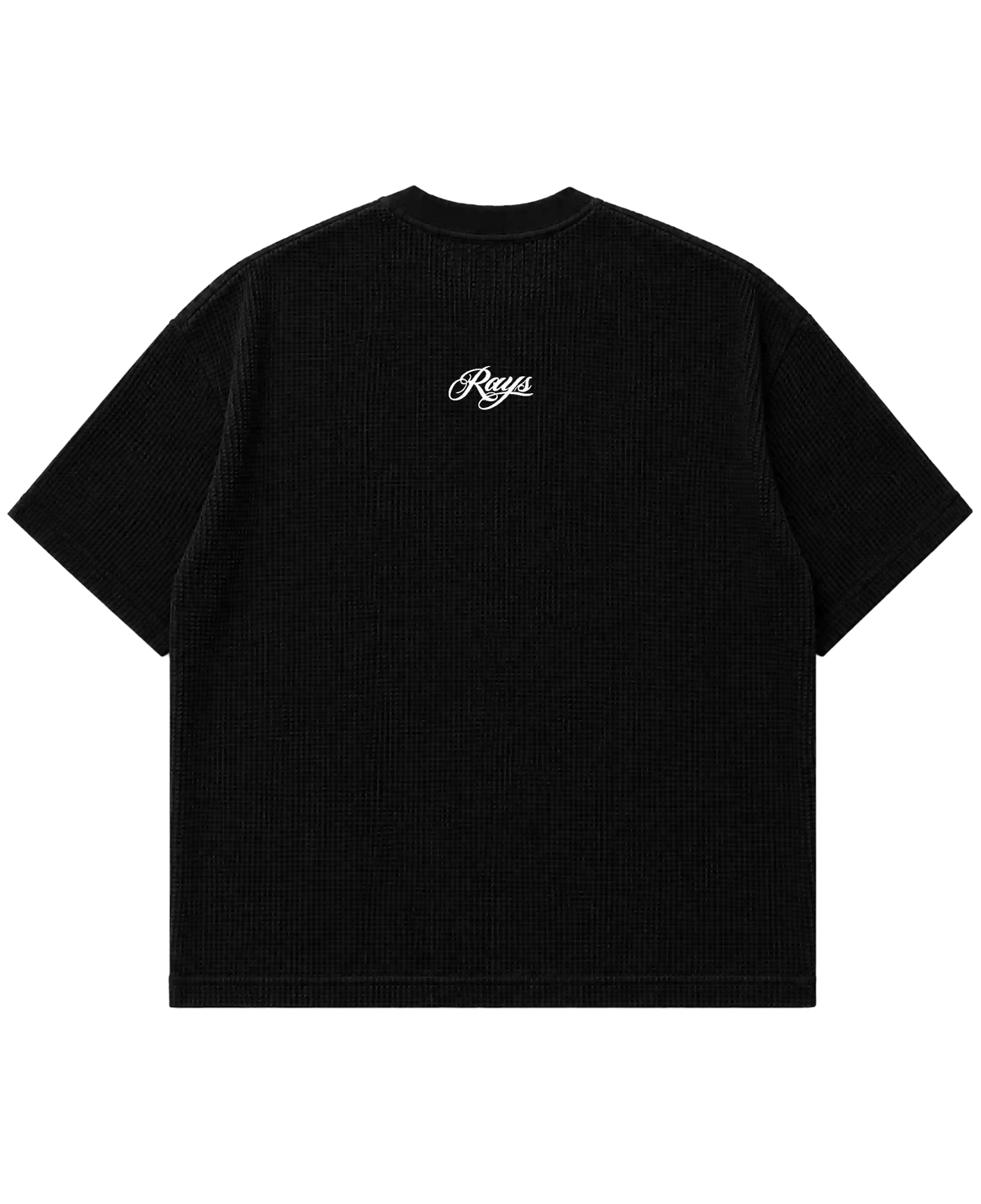 Black Waffle Knit Tshirt