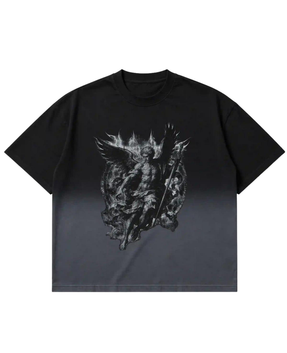 Black Ombre Wash Tshirt