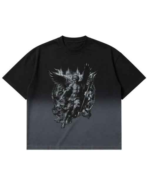 Black Ombre Wash Tshirt