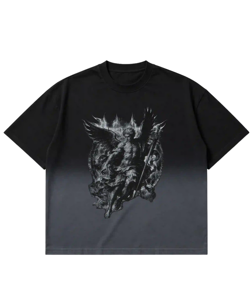 Black Ombre Wash Tshirt