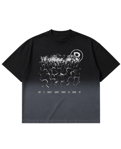 Black Ombre Wash Tshirt