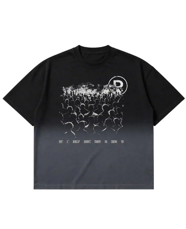 Black Ombre Wash Tshirt