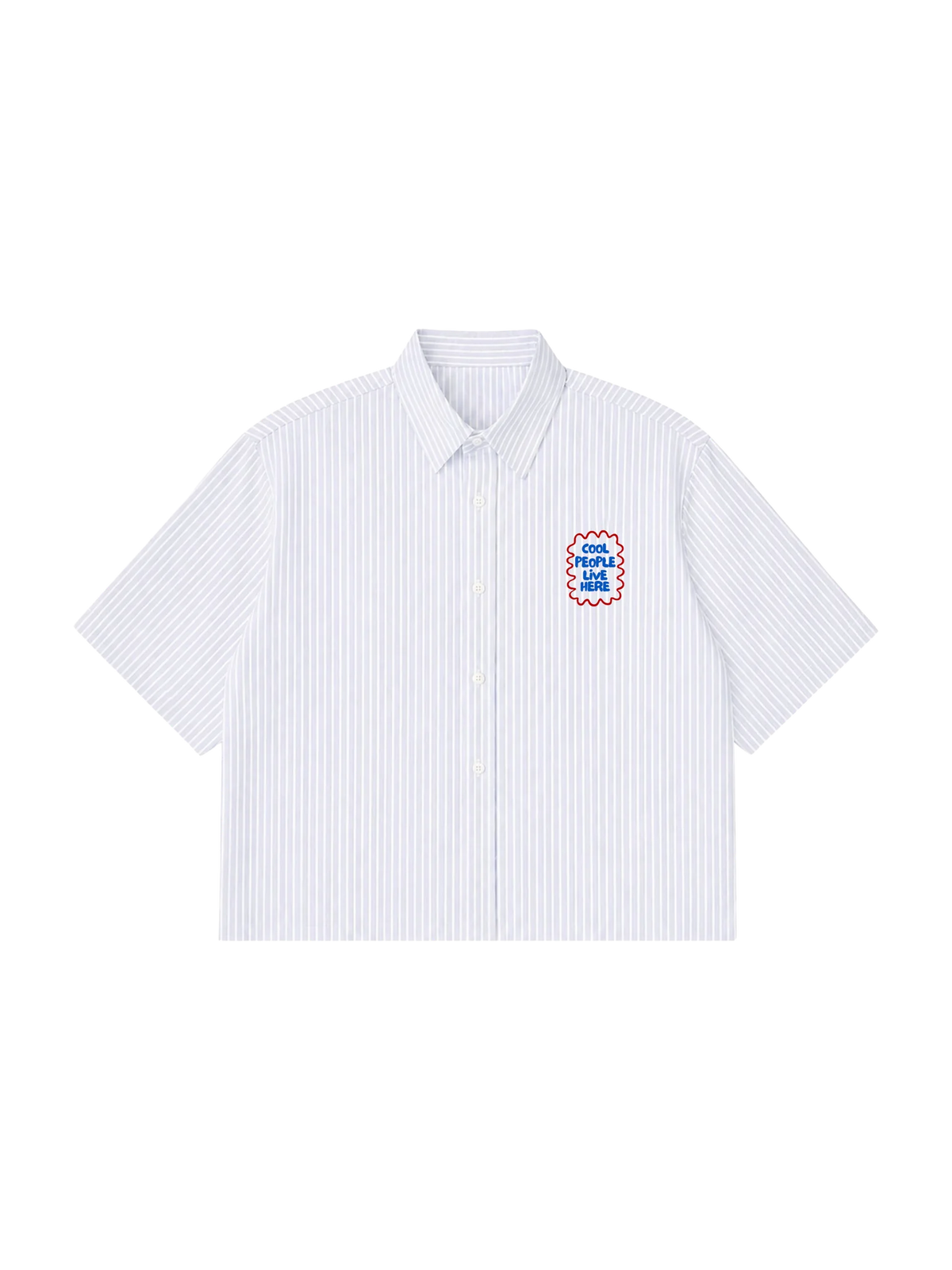 Blue Striped Vacation Shirt