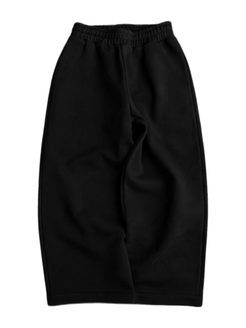 Black Baggy Sweat Pants -2