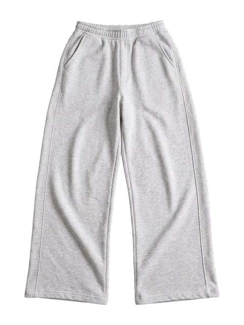 Light Grey Baggy Sweat Pants-2