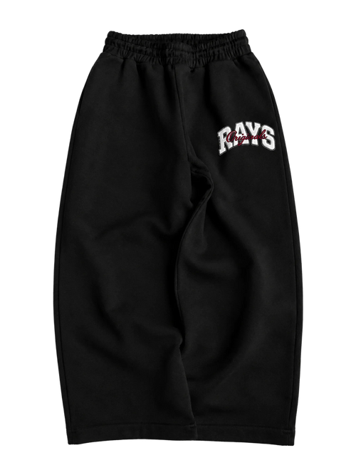 Black Baggy Sweat Pants-1