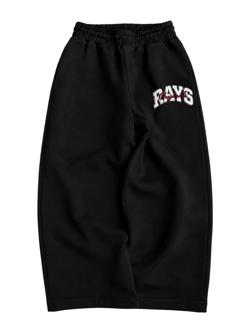 Black Baggy Sweat Pants-1
