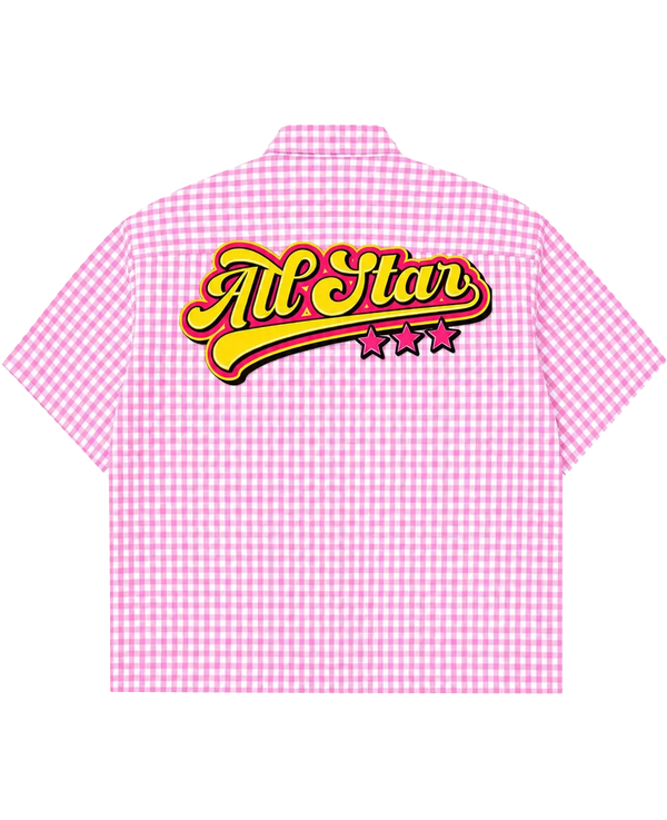Pink Oxford Boxy Shirt