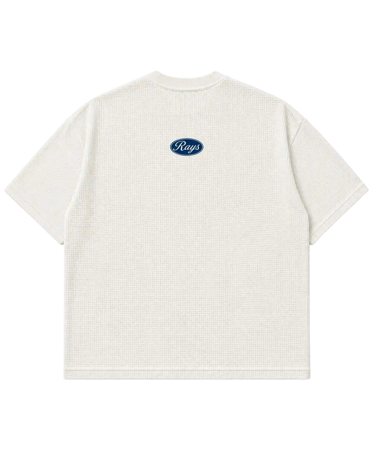 WHITE WAFFLE KNIT TSHIRT