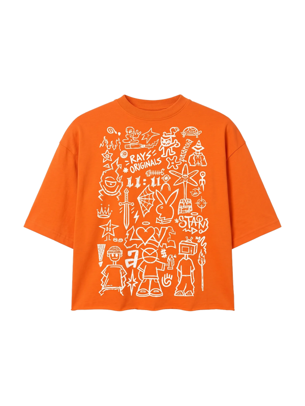 Orange Boxy Tshirt