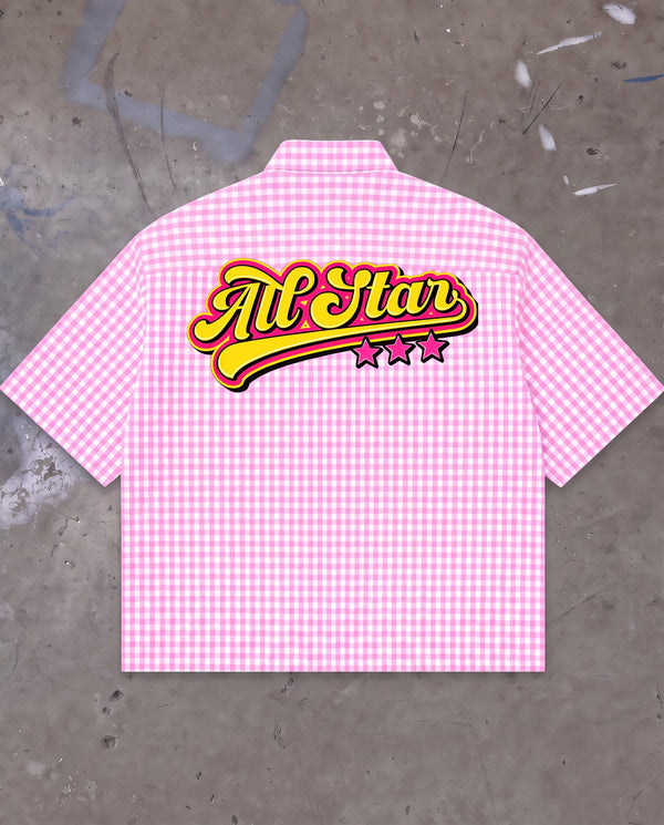 Pink Oxford Boxy Shirt