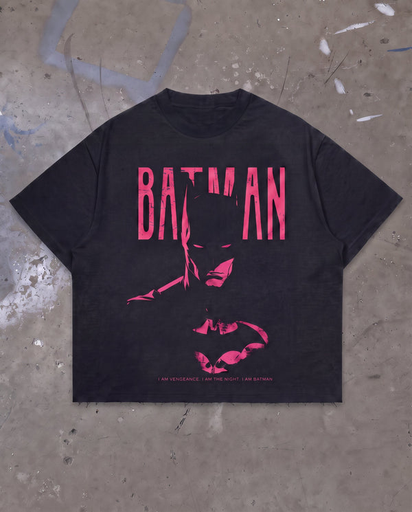 BLACK BOXY TSHIRT BATMAN