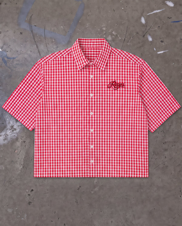 Red Checked Picnic Oxford Boxy Shirt