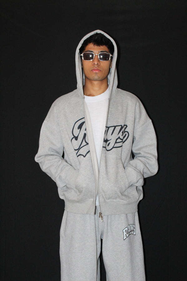 Grey Boxy Zipper -02 alternate