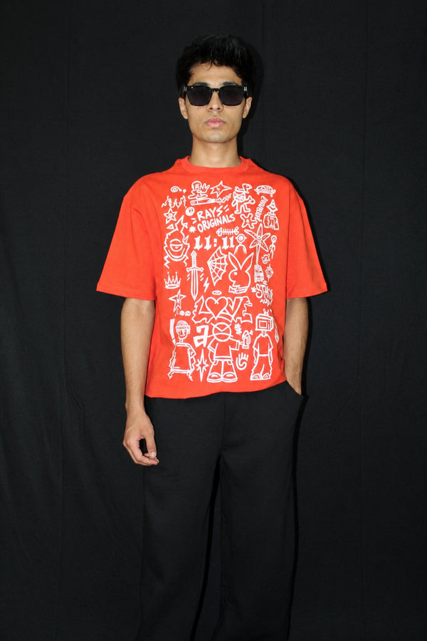 Orange Boxy Tshirt alternate