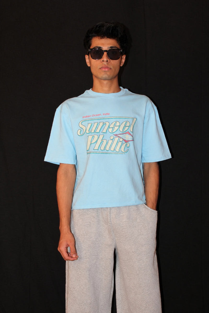 Ice Blue Boxy Tshirt alternate