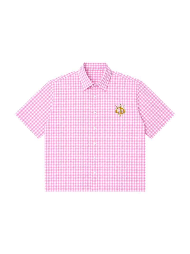 Pink Boxy Vacation Shirt