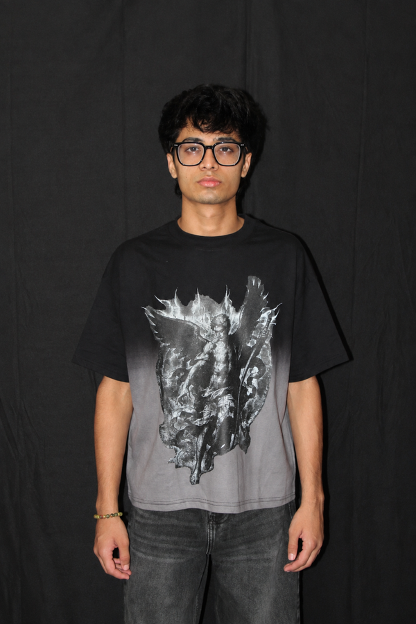 Black Ombre Wash Tshirt alternate