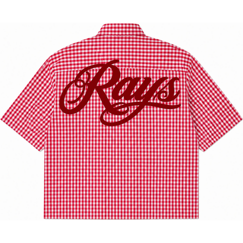 Red Checked Picnic Oxford Boxy Shirt alternate