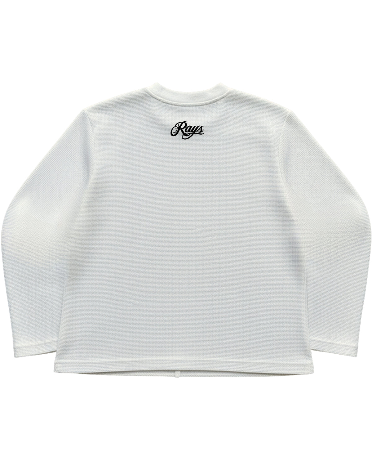 WHITE WAFFLE KNIT FULL SLEEVES TSHIRT -HEADLESS